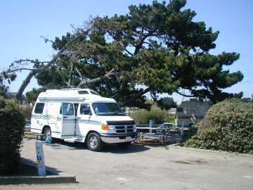 Van at Oceano County Campground